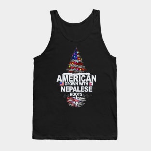 Christmas Tree  American Grown With Nepalese Roots - Gift for Nepalese From Nepal Tank Top